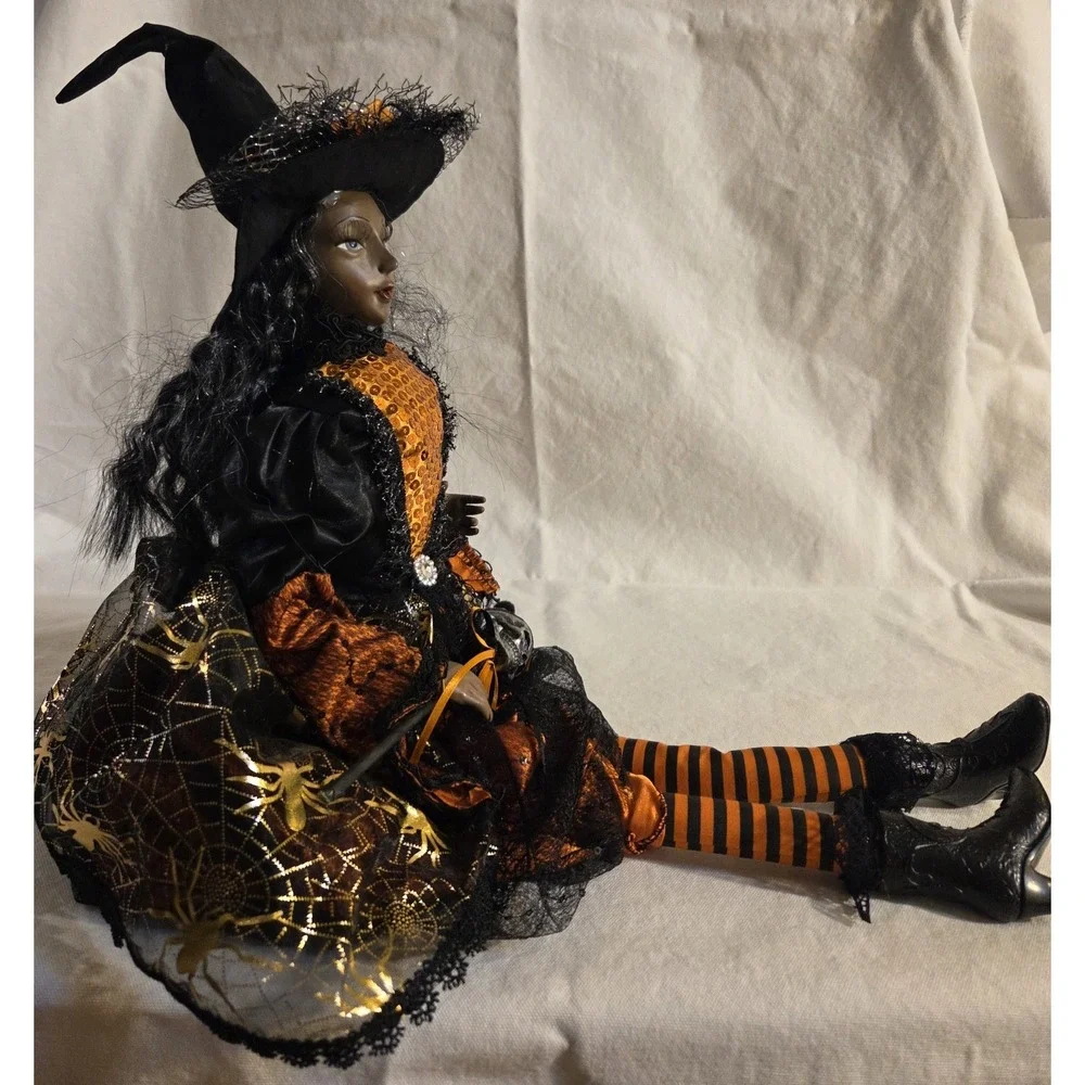 Broomstick Blvd Halloween Witch Doll 30